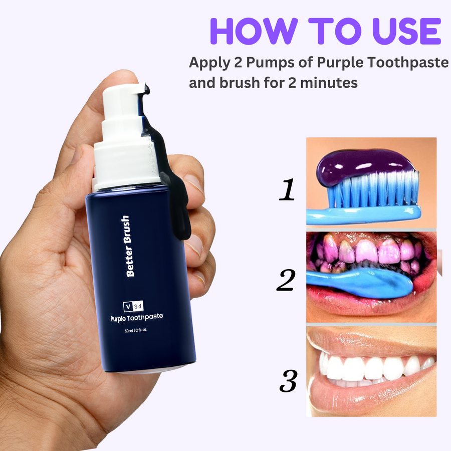V34 - Purple Toothpaste + Free 3in1 Lux Edition