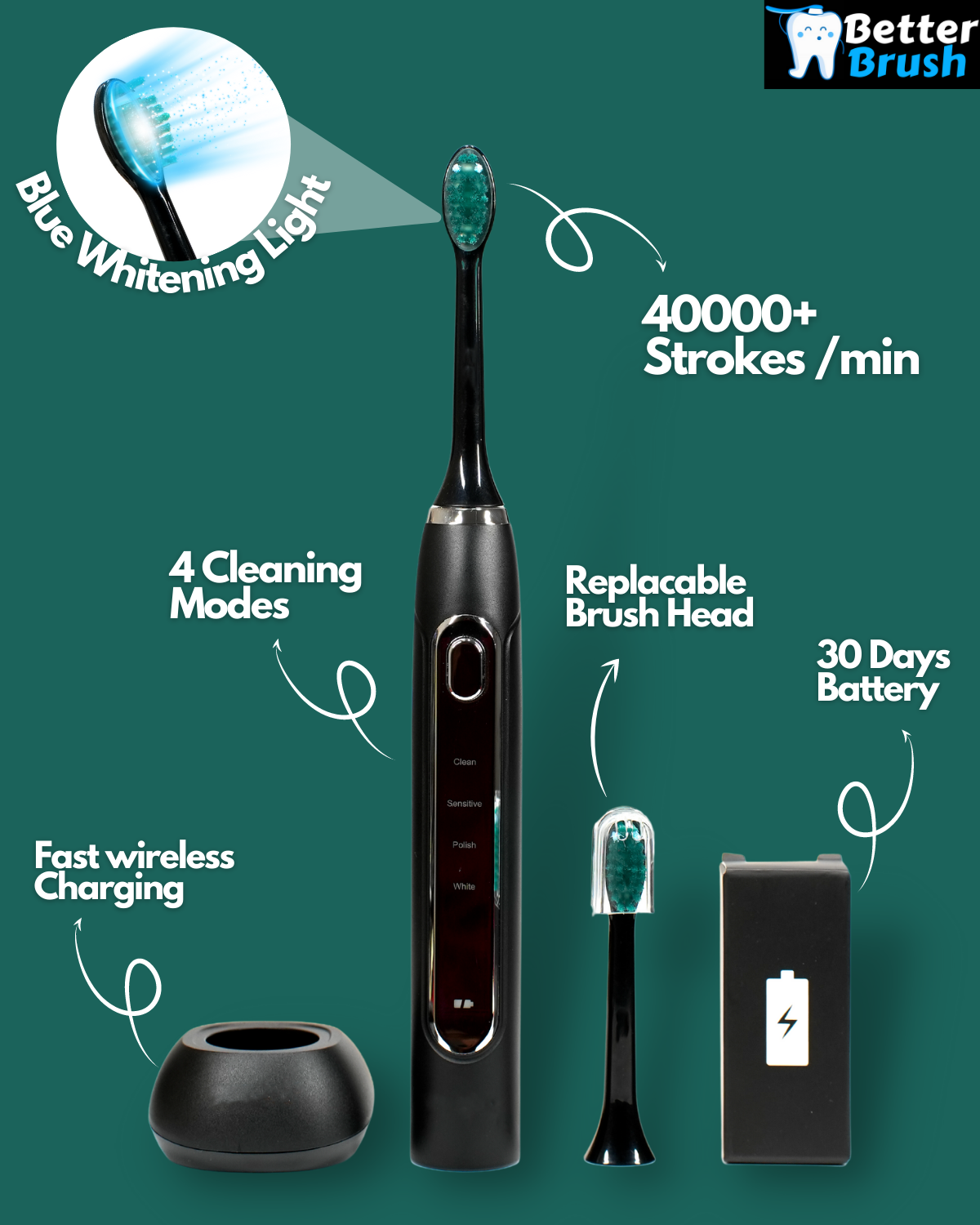 LED Sonic Electric Toothbrush